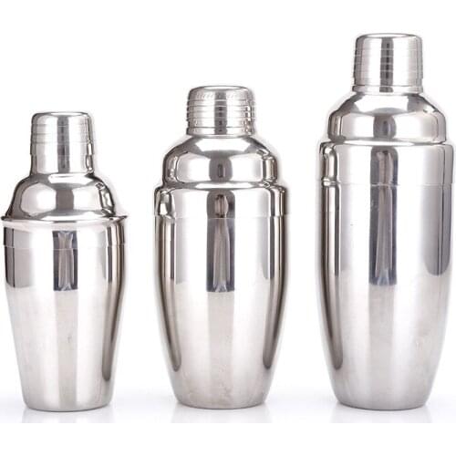 750ML/350ML Silver Color Modern Style Stainless Steel Wine Cocktail Shaker