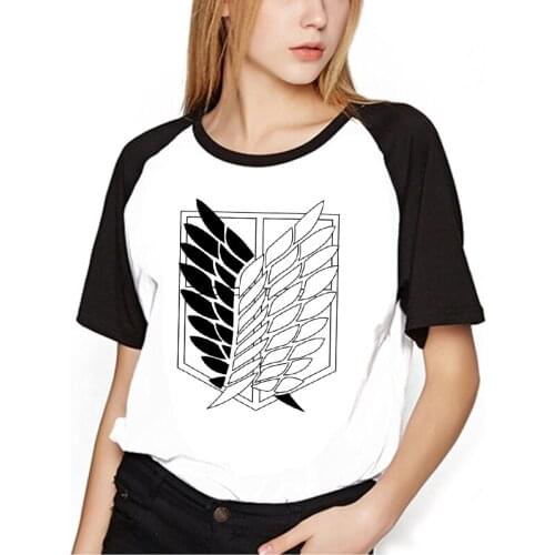 90s Japanese Anime Attack on Titan T Shirt Women Summer Top Cartoon Shingeki No Kyojin Graphic Tees Unisex Tshirt Female T-shirt