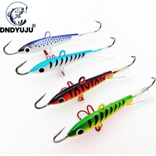 DNDYUJU 1pcs 83mm/18g Fishing Lure Winter Ice Fishing Wobbler Artificial Hard Bait Crankbait Fishing Tackle Carp Fishing Tackle