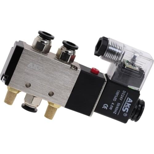 Electrical 4V210-08 2 Position 5 Way Solenoid Valve 1/4" DC12V DC24V AC110V AC220V Valve Fittings Compressor Accessories