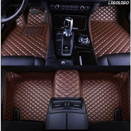 LIGOLIGO Custom leather car floor mats For Acura MDX RDX ZDX RL TL ILX TLX CDX car accessories AUTO sticker foot mats