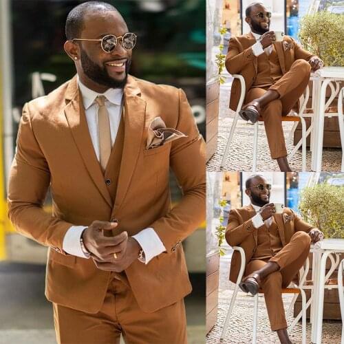 Plus Size Mens Suits Wear Wedding Blazer Tuxedos Clothes for Groom Prom Pants Coat Jacket 3 Pieces