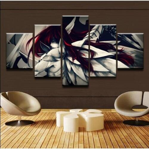 Wall Art Canvas Painting Landscape Picture Home Decor Living Room HD Prints 5 Piece The Earth in the Sea Poster Sunset Framework