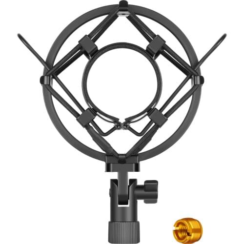 Neewer Microphone Shock Mount Holder Clip Anti Vibration Isolation for Studio Condenser Mic,Radio Broadcasting Studio