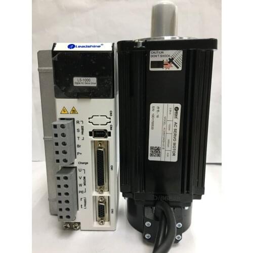 Low cost for 1000W Leadshine AC Servo driver L5-1000 + motor ACM8010M2H-51-B with encoder cable