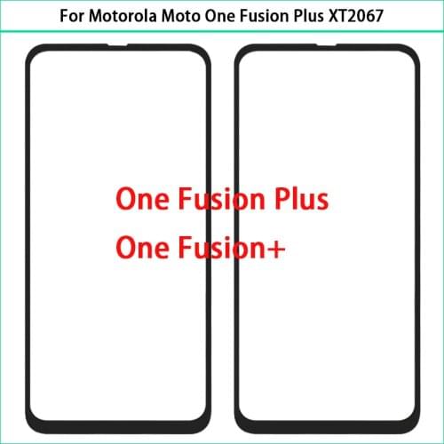 New For Motorola Moto One Fusion Plus / One Fusion+ XT2067 Touch Screen LCD Front Outer Glass Panel Lens Replace