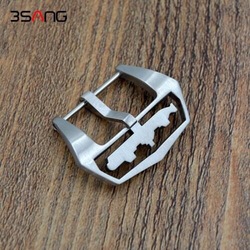 New 20mm 24mm 26mm Watch Buckle Solid Stainless Steel Brushed Watch Strap Clasp for Panerai Watchbands Buckle