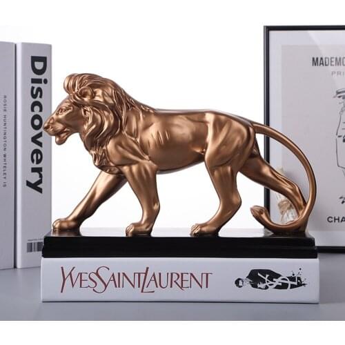 Office Decoration Lion Sculpture Statue Figurine Ornament Home Accessories Craft Gift Desktop Decoration