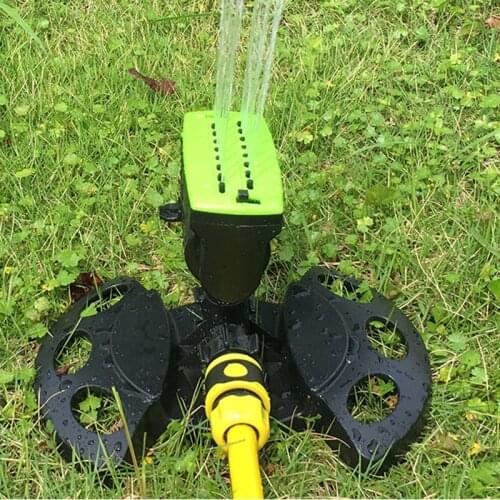 16-hole Oscillating Sprinkler with Angle & Outlet & Spraying Adjustment Can be used Alone or in Series Garden Watering J2Y
