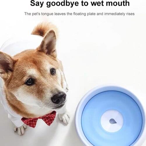 Pet Dog Cats Bowl Floating Not Wetting Mouth Cat Bowl No Spill Drinking Bowls For Dogs Large Breeds Drinker For Dog Water Bowl
