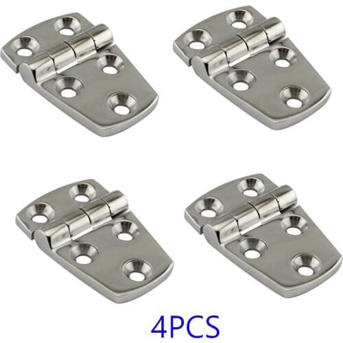 High Polished Marine 316 Stainless steel door hinge Boat Marine Grade Flush Door Hatch Compartment Hinges 4Pcs/Lot