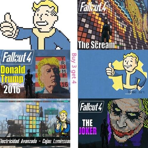 FALLOUT Poster Clear Image Wall Stickers Home Decoration Good Quality Prints White Coated Paper home art Brand MO120