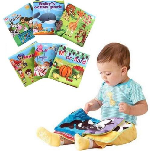 Infant Baby Intelligence Development Cloth Bed Cognize Book Educational Toy Book
