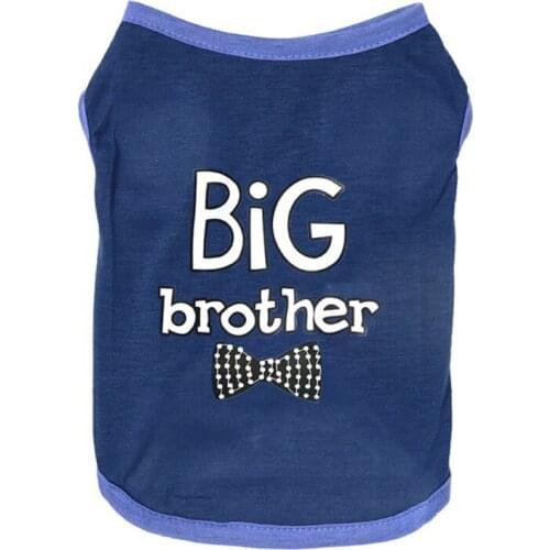 Cute Bow Printed Printed Vest Pet Dog Clothes For Small Dogs Summer Pets T-shirt Puppy Dog Cat Clothing Pet Shirt Pug Apparel