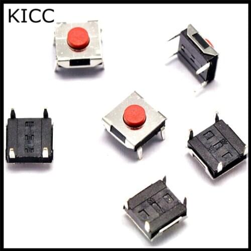 1000Pcs Touch micro switch Red 6*6*3.1mm DIP4 Push Button Switch 6x6x3.1H