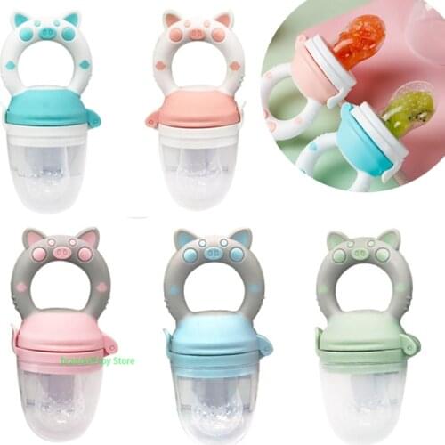 Nipple Pacifier Feeder For Baby Food Grade Silicone PP Training Nipple Milk Fresh Fruit Nibbler Teat Pacifier Bottles Feeding