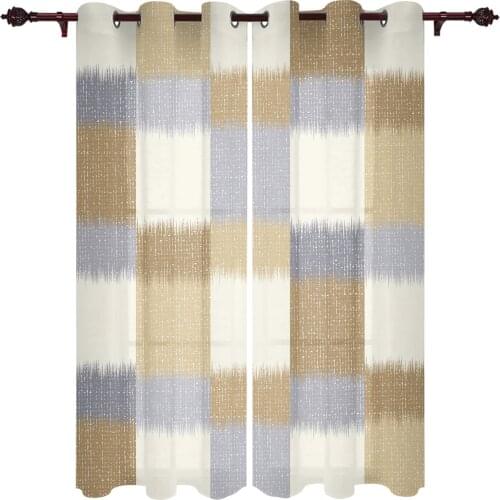 Modern Abstract Yellow Windows Curtains Living Room Bedroom Kitchen Curtains For Children Drapes