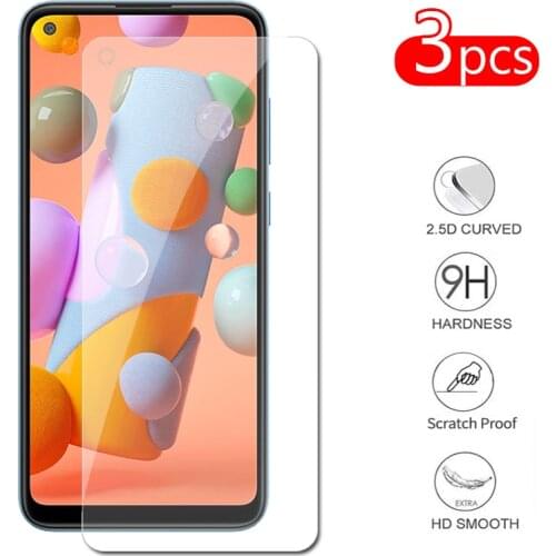 Verr3pcs for Samsung galaxy a11 a21 a31 a41 a51 tempered glass screen protectoe for Samsung a 11 verre trempe safety glass