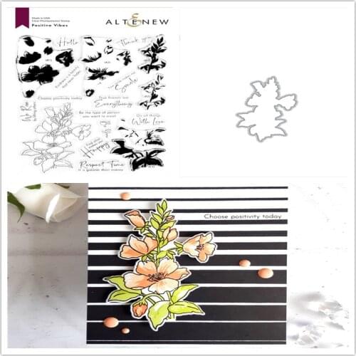 VIBES Die Cutting and Cutting Dies for Cards Clear Stamps and Dies and Stamps 2021 Stencils for Decor Scrapbooking Stamping