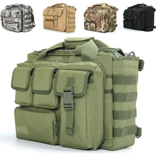 Military Tactical Laptop Bag MOLLE Hunting Cs Hiking Fishing Shoulder Bags Climbing Trekking Camping Outdoor Travel Backpack