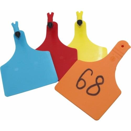 10 PCS Large cattle ear tag Horse No quantity Identification card 76x115mm Big animal Feeding management accessories