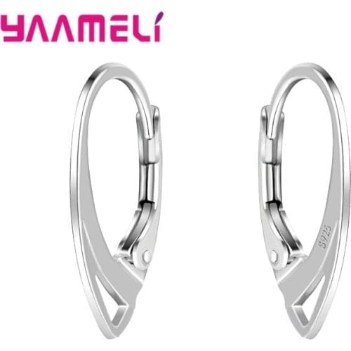 S925 Stamp Women Girls Fashion Earring DIY Connector Jewelry Accessories Making Accessory 100 PCS/50 Pairs Wholesale