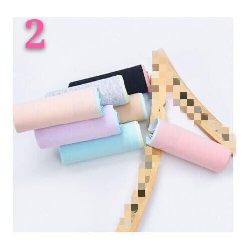 2 Pure Cotton Without Traces, Womens Underwear, Color Matching, Waist, Breathable, Sexy Female, Seamless Briefs