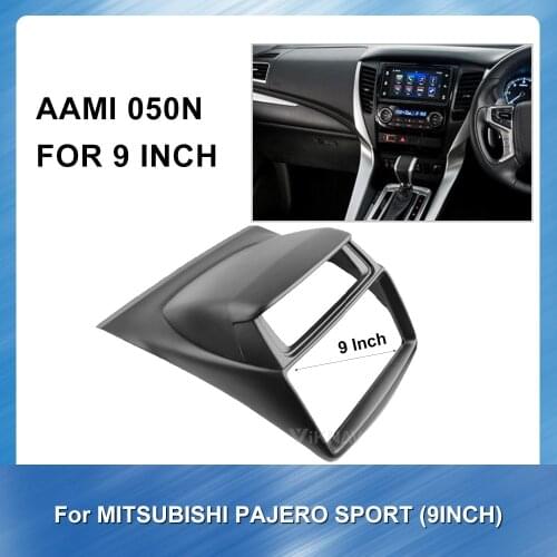 2 Din Car Radio Fascia for Mitsubishi Pajero 2010 Auto Radio Multimedia fascia Car Styling auto trim Dash CD Installation Kit