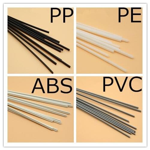 4 kinds PP/ABS/PE/PVC material plastic welding rod car/pipe/plastic sheet welding of grey/white/black/beige