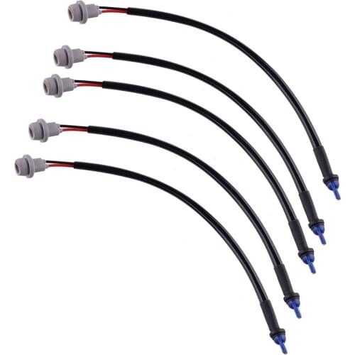 5Pcs T10 Extension Wiring Harness Adapter Sockets For Car 168 175 194 W5W 2825 921 Working Light Bulbs Universal Accessories