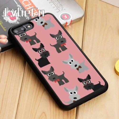 LvheCn Scottish Terrier Dog Scottie Cute Phone Case Cover For iPhone 5 6s 7 8 plus 11 12 Pro X XR XS max Samsung S7 edge S9 S10