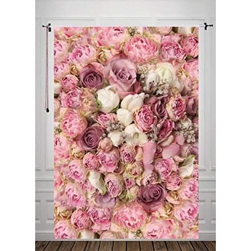 Rose Floral Wall Background Newborns Baby Shower Portraits Photography Backdrop Photo Booth Studio Party Giant Flower Back Drop