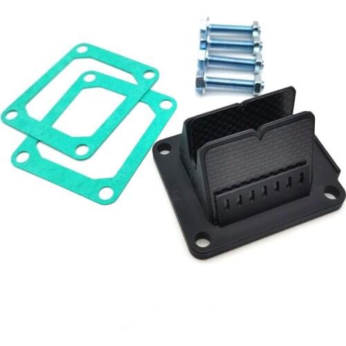 Reed Valve Assembly Carbon Fiber With Bolts Stickers for Yamaha YZ85/YZ80