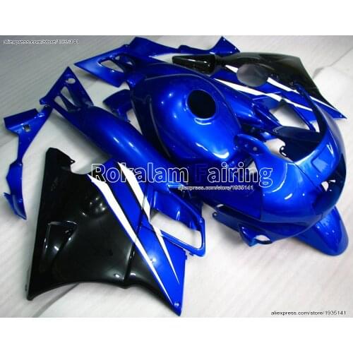 For Honda CBR600 F2 1991 1992 1993 1994 CBR 600 F2 91-94 CBRF2 Blue Black White Racing Cowling Motorcycle Fairing Set