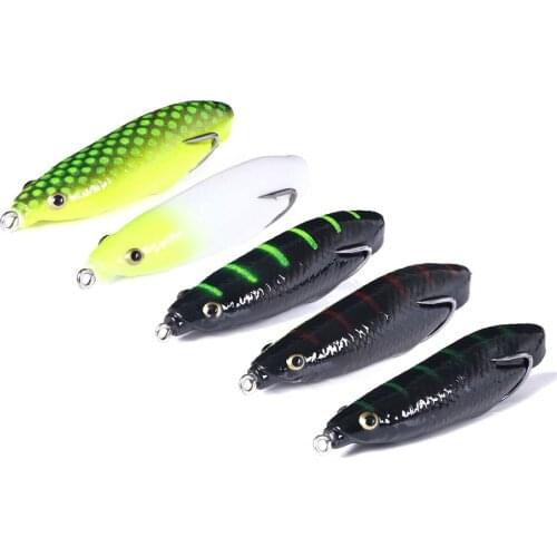 HENGJIA Thunder Frog 8.5CM 12.7G Fishing Lure Top Water Simulation Frog Fishing Lure Soft Bass Bait Fishing Tackle