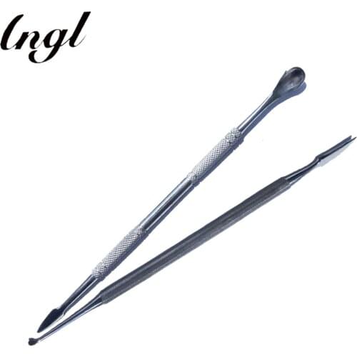 1 Pcs 2 Sizes Dental Oral Care Instruments Stainless Steel Carving Knife Wax Spoon Professional Teeth Whitening Tool