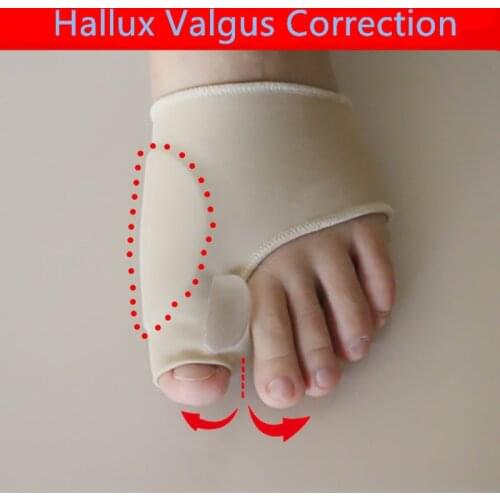 1Pair Big Bone Orthopedic Bunion Correction Pedicure Socks Silicone Hallux Valgus Corrector Braces Toes Separator Feet Care Tool