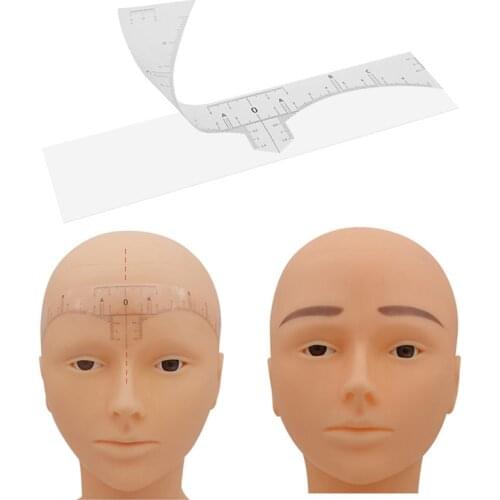 50pcs/Roll Disposable Eyebrow Ruler Template Sticker Eyebrow Measurement Tattoo Shape Guide Tool Microblading Makeup Accessories