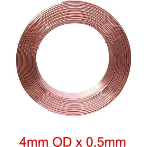 4mm Outer Diameter x 0.5mm Thickness Soft copper tube metal hose air conditioner pipe