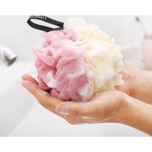 Bath Ball Super Soft Large Color Matching Bath Ball Korean Bath Ball Rubbing Back Bath Towel Bath Flower Bath Ball