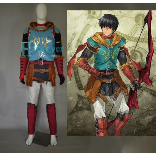 [Customized] Anime! Fate/Grand Order Arash Battle Suit Gothic Uniform Cosplay Costume Any Size Halloween Full Set Free Shipping