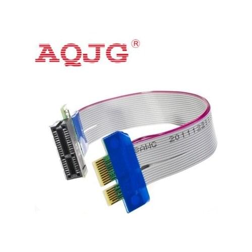 New arrive PCI Express Flex Relocate Cable PCI-E 1X to 1x Slot Riser Card Extender Extension Ribbon for Bitcoin Miner 10pcs/lot