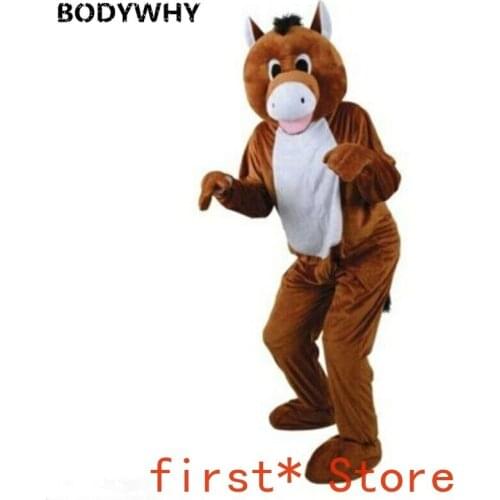 New Horse Mascot Costume Suit Cosplay Party Dress Outfit Advertising Adult Gift Hot Interesting Funny Cartoon Character Clothing