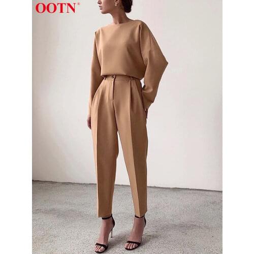 Женские прямые брюки OOTN China At AliExpress