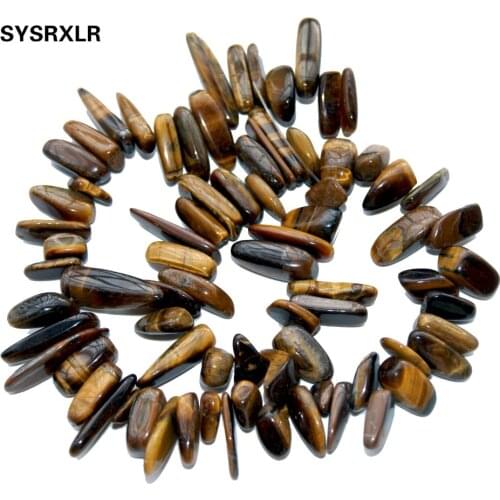 Wholesale 12-18 MM Irregular Stick Shape Natural Stone Beads Tiger Eye For DIY Jewelry Making DIY Necklace Bracelet Strand 15