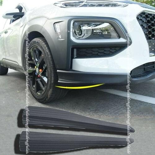 2PCS For Hyundai Kona encino 2018-2020 Front Bumper PVC Crash Strip Decorative Protective Car modification Car accessories