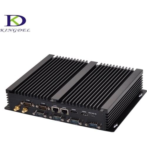 6*RS232 Fanless Industrial Computer Intel HD Graphics Dual Core i7 5550U Dual HDMI Dual LAN Nettop mini pc i5 4200U i3 4010U