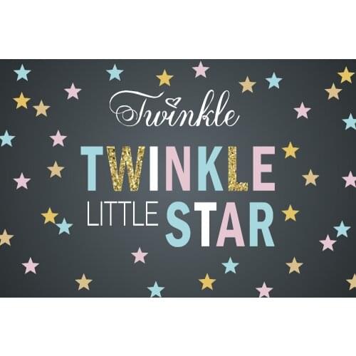 Twinkle Twinkle Little Star First Birthday Baby Shower backdrops Vinyl cloth High quality Computer print party Background