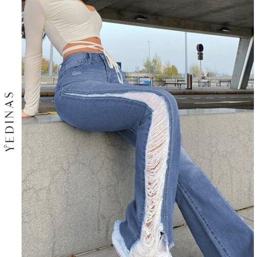 Yedinas Womens Ripped Jeans