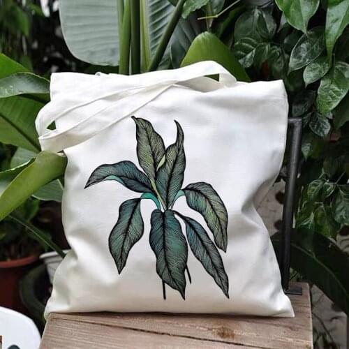 Gothic Women Bags Funny Womens Shoulder Bags Large Capacity Harajuku Cartoon Vintage Flowers Shopping Bag Canvas Bag